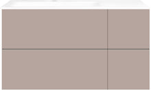 ONDERBOUW COFFEE 4 LADES 110 BASALTGRIJS MAT +WASTAFEL LINKS PORSELEIN WIT