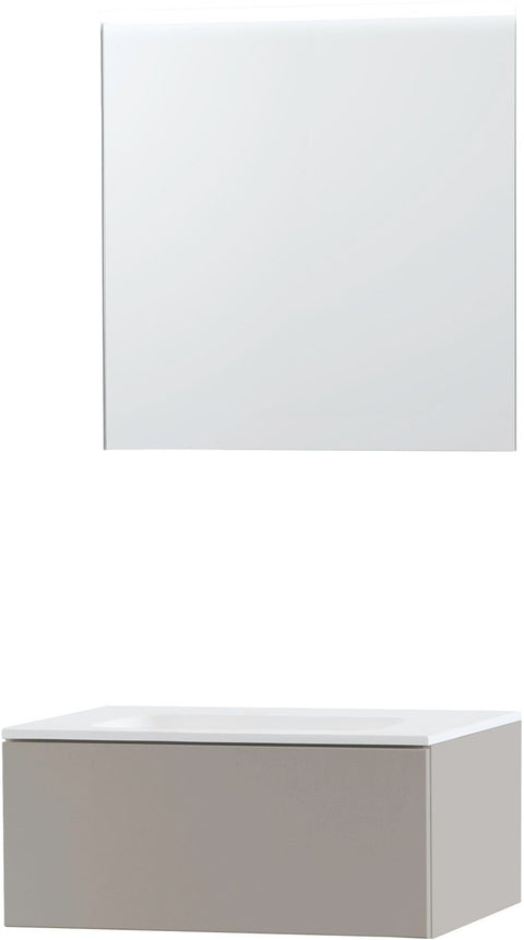 MEUBEL PURO SOLO GRIJS 70 1 LADE SOLID MOLTO SPIEGEL