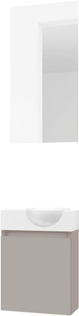 LAVE-MAINS FORM MINI QUO DROIT/ 1 PORT/MIROIR POUDRE GRIS