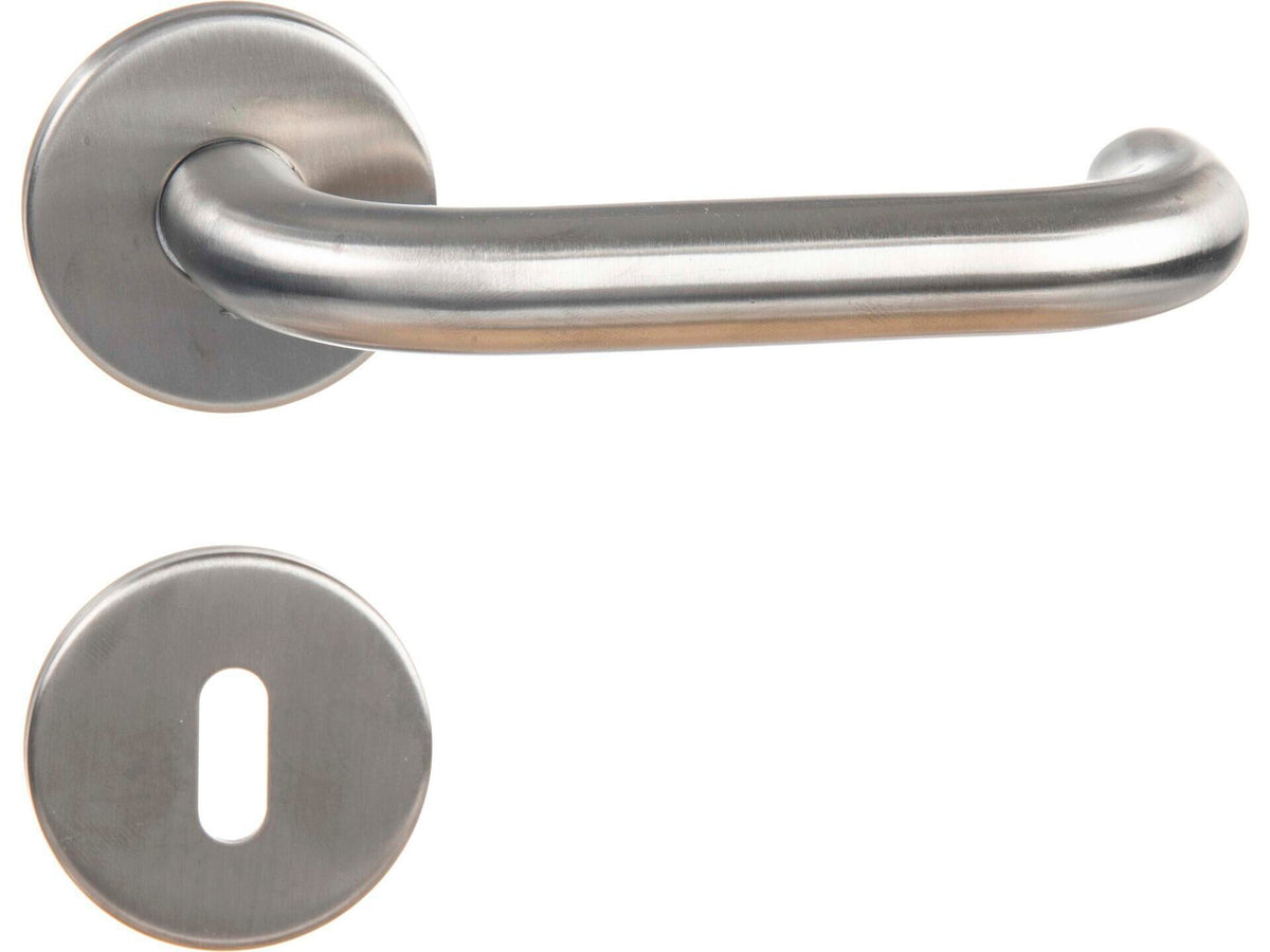 Linea Bertomani 8310 deurklinkset op rozet 50mm inox