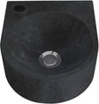 LAVE-MAINS LUNA PLUS AVEC SUSPENSION + CREPINE 25CM PIERRE BLEUE + TROU ROBINET GAUCHE