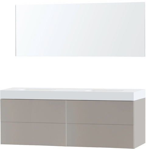 Meubel puro DU0 grijs 180 solid puro spiegel, badkamermeubelen — SKU DESCO-702364