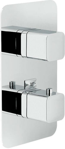 Afwerkset thermostaat+omstel loop nobili chroom