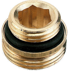 Nippel Comap onderblok - radiator 1/2"M-3/4"M