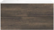 SOUS MEUBLE COFFEE 2 TIROIRS 120 CHATAIGNE+LAVABO GAUCHE BLANC MAT