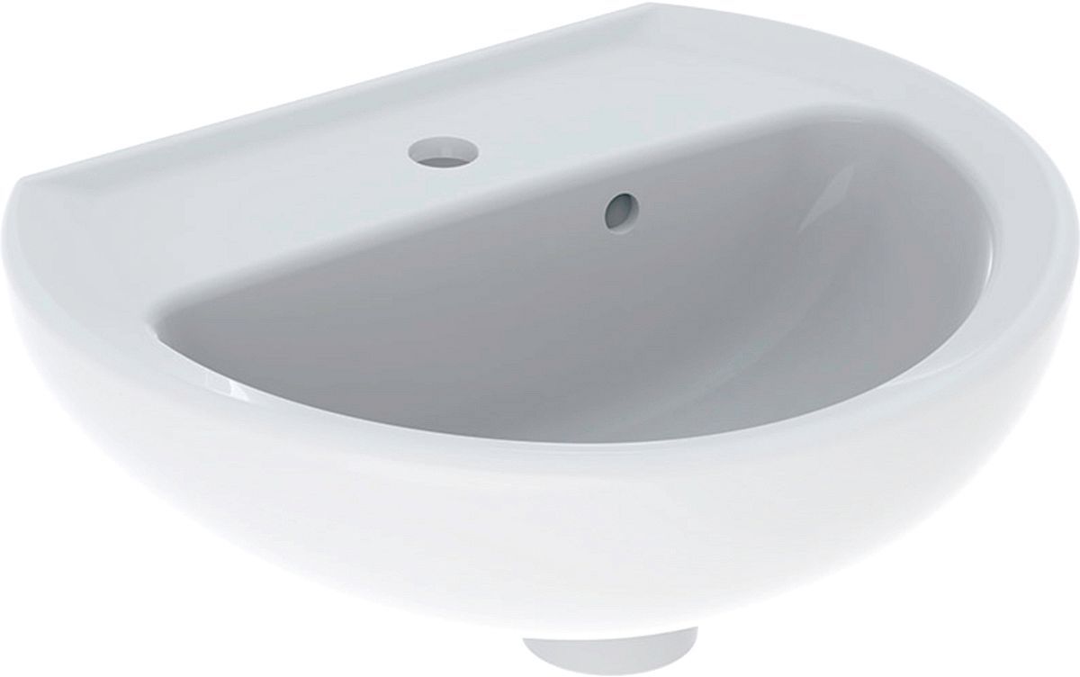 Handenwasser bastia Geberit 40CM met kraangat/overloop wit