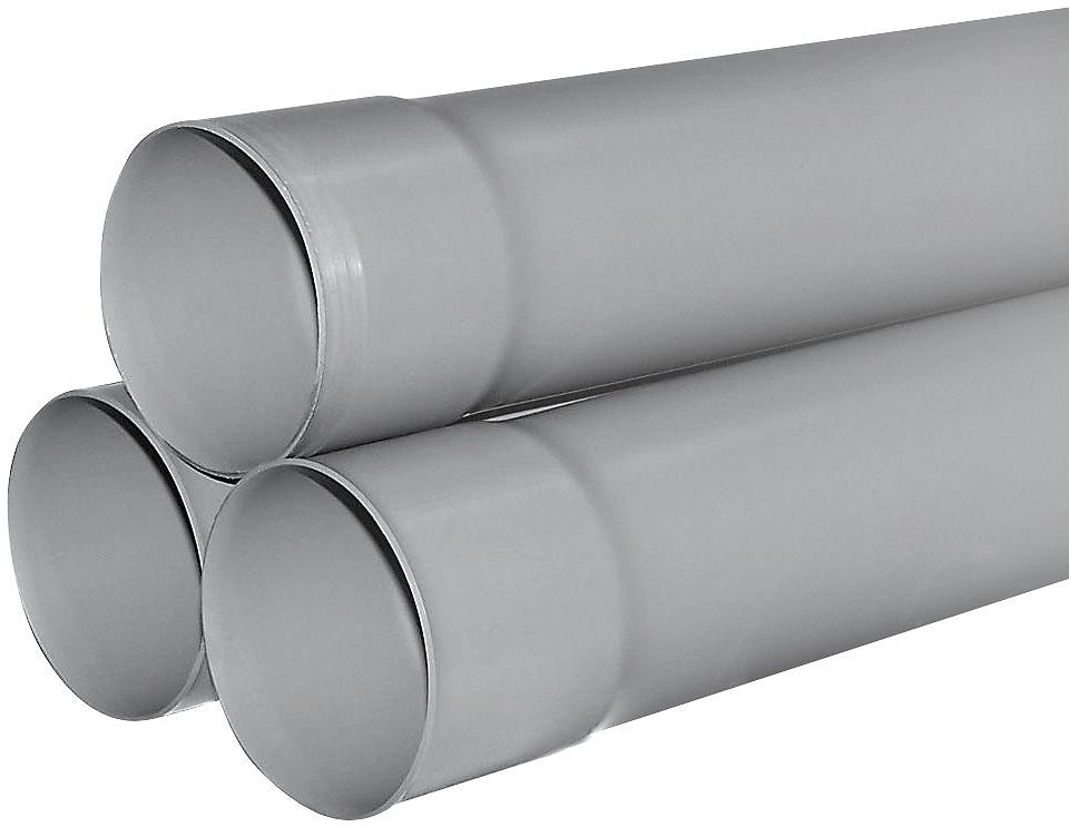 PVC buis Lichtgrijs 80MM 4M per lengte