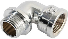 Messing draad elleboog 1/2" Mf chroom