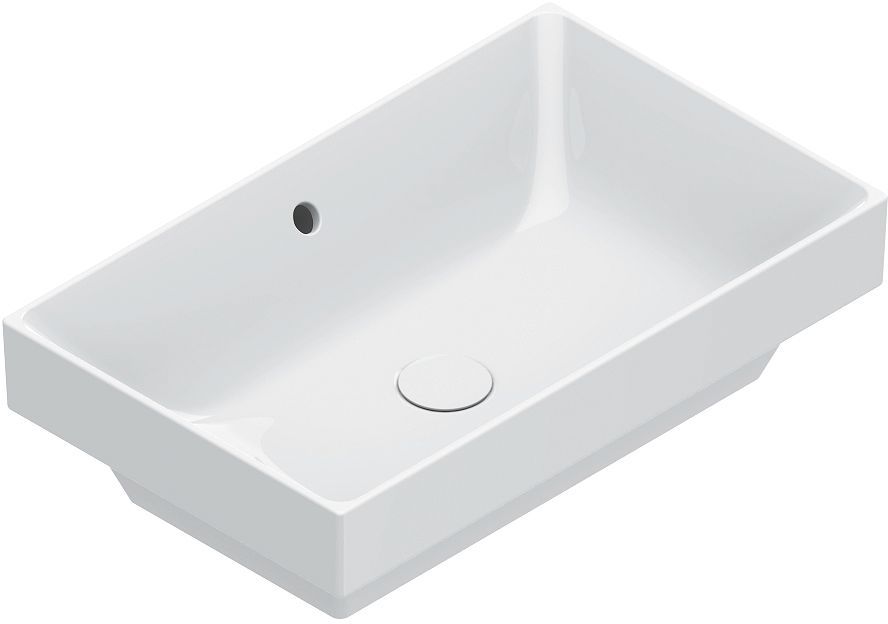 Halfinbouw lavabo Zero catalano catalglaze+ 60X37CM zonder kraanvlak wit