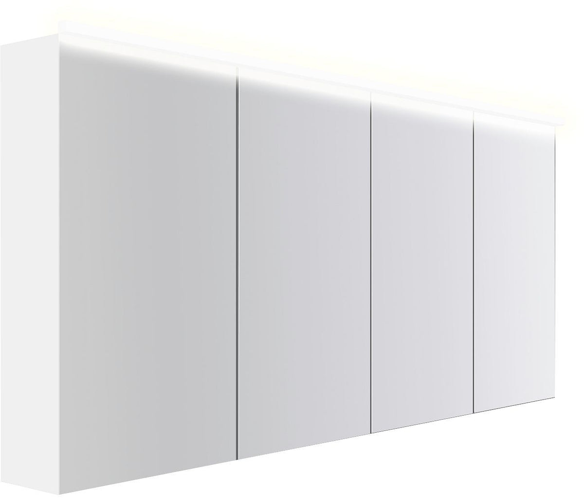 Spiegelkast COFFEE 4 deuren 1800MM 4250K mat wit