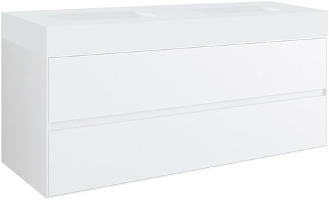 Onderbouw 2LADES voor tablet puro 2 lavabos tenso 140CM wit