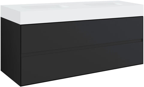 ONDERBOUW 2LADES VOOR TABLET PURO 2 LAVABOS TENSO 140CM GRIJS