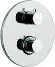 INBOUW THERMOSTAAT+OMSTEL (2 UITGANGEN) LIGHT PAFFONI INOX