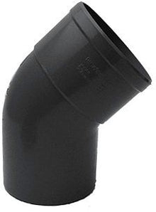 PVC elleboog Donkergrijs rwa rond 45° 100MM