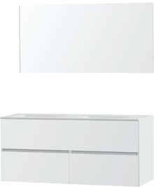Meubel Molto poederwit 140 Solid spiegel