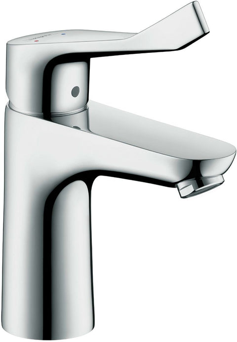 1GREEP Mengkraan lavabo Focus 100 HG lange hendel automatische sluiting chroom