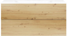 Onderbouw COFFEE 2 lades 120 eiken Decor urban +wastafel porselein zonder kraangat wit