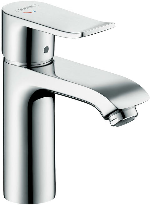 1GREEP Mengkraan lavabo Metris 110 Hansgrohe coldstart automatische sluiting chroom