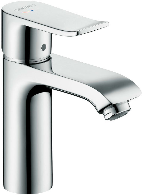 1GREEP Mengkraan lavabo Metris 110 Hansgrohe coldstart automatische sluiting chroom