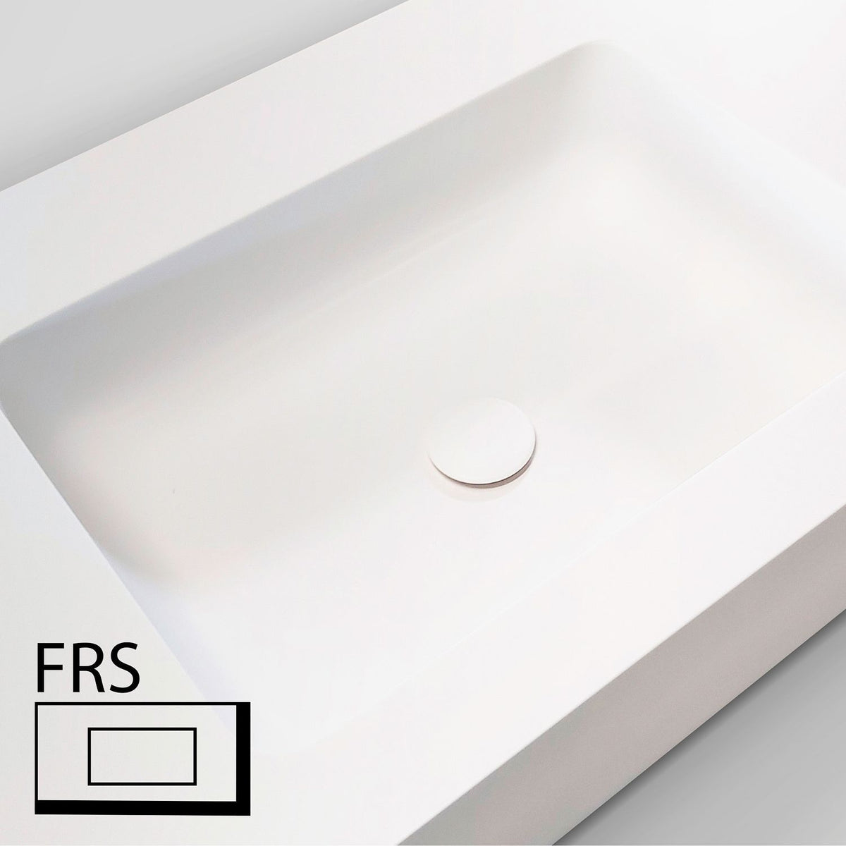 TABLET TAILOR TOP 1 LAVABO LINKS FRS 200CM SOLID XONYX WIT