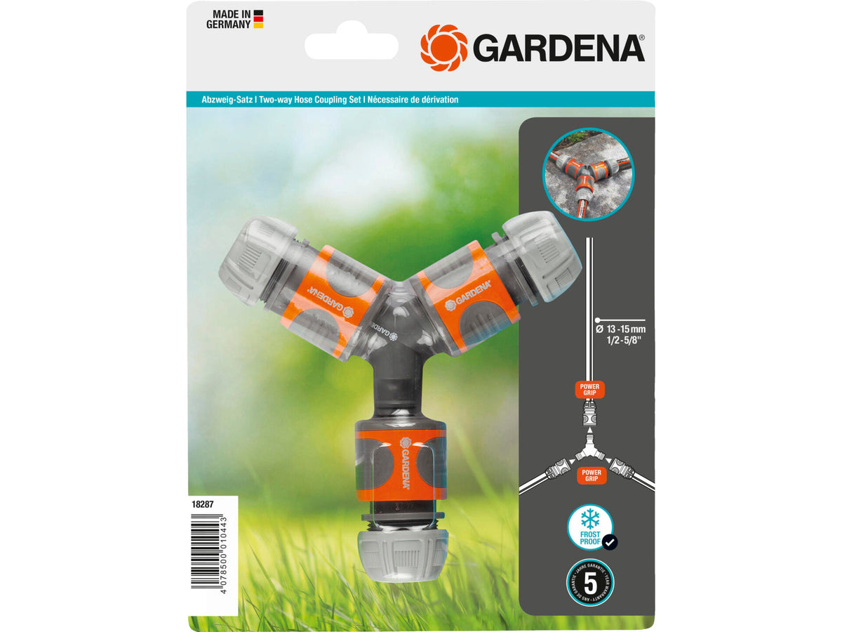 Gardena 2-wegs set 13-15 mm (1/2" - 5/8")