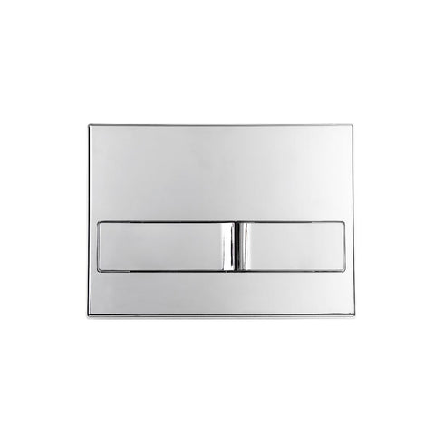 Belvit London bedieningsplaat voor 2-hoeveelheden-spoeling glanschroom, bedieningsplaten — SKU MB-16552-20079, EAN 5404029100409