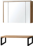 Tablet massif eik 90CM voor opbouw met spiegelkast