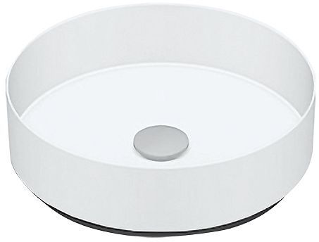 Opbouw lavabo AB.KE400 diameter 400MM zonder kraanvlak/overloop wit
