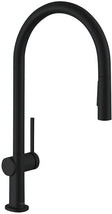 1GREEP KEUKENMENGKRAAN TALIS M54 210 MET HANDDOUCHE +SBOX MAT ZWART