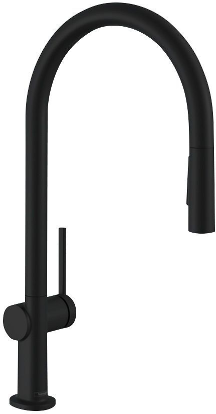 1GREEP KEUKENMENGKRAAN TALIS M54 210 MET HANDDOUCHE +SBOX MAT ZWART
