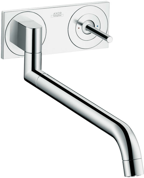 Afwerkset 2-GATS mengkraan keuken muur UNO2 Axor 300-500MM chroom