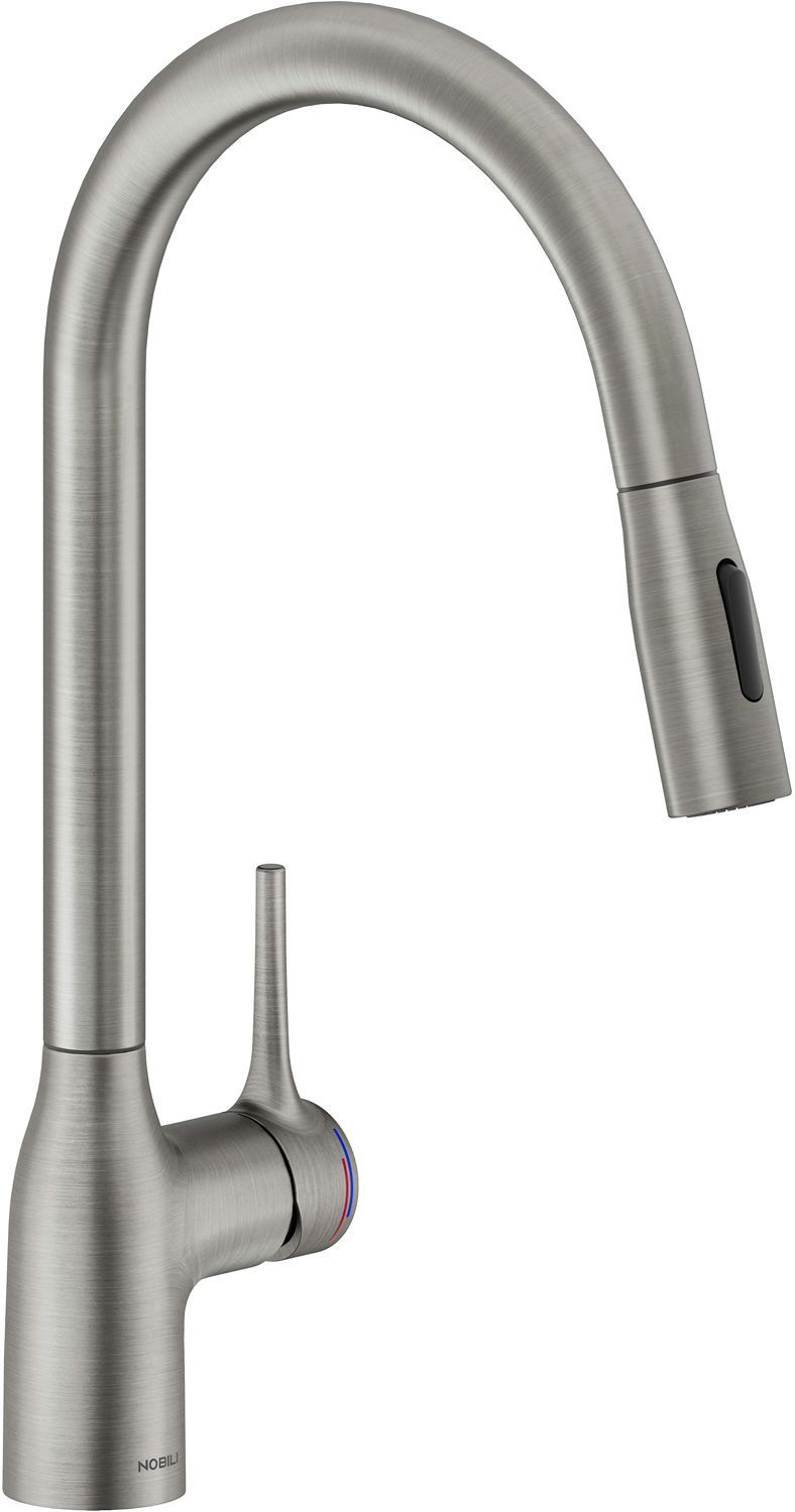 1GREEP Mengkraan keuken mania nobili met handdouche 2-STRALEN Rvs