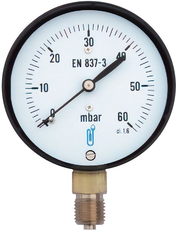 Manometer 1/4" 0-100MBAR Soper