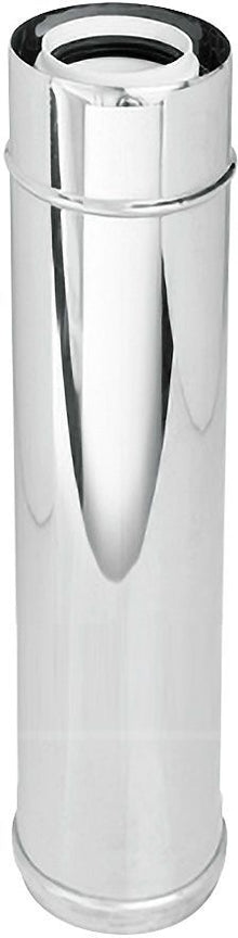 UNIFLOW TUBE CONCENTRIQUE 80/125MM 500MM INOX/PP