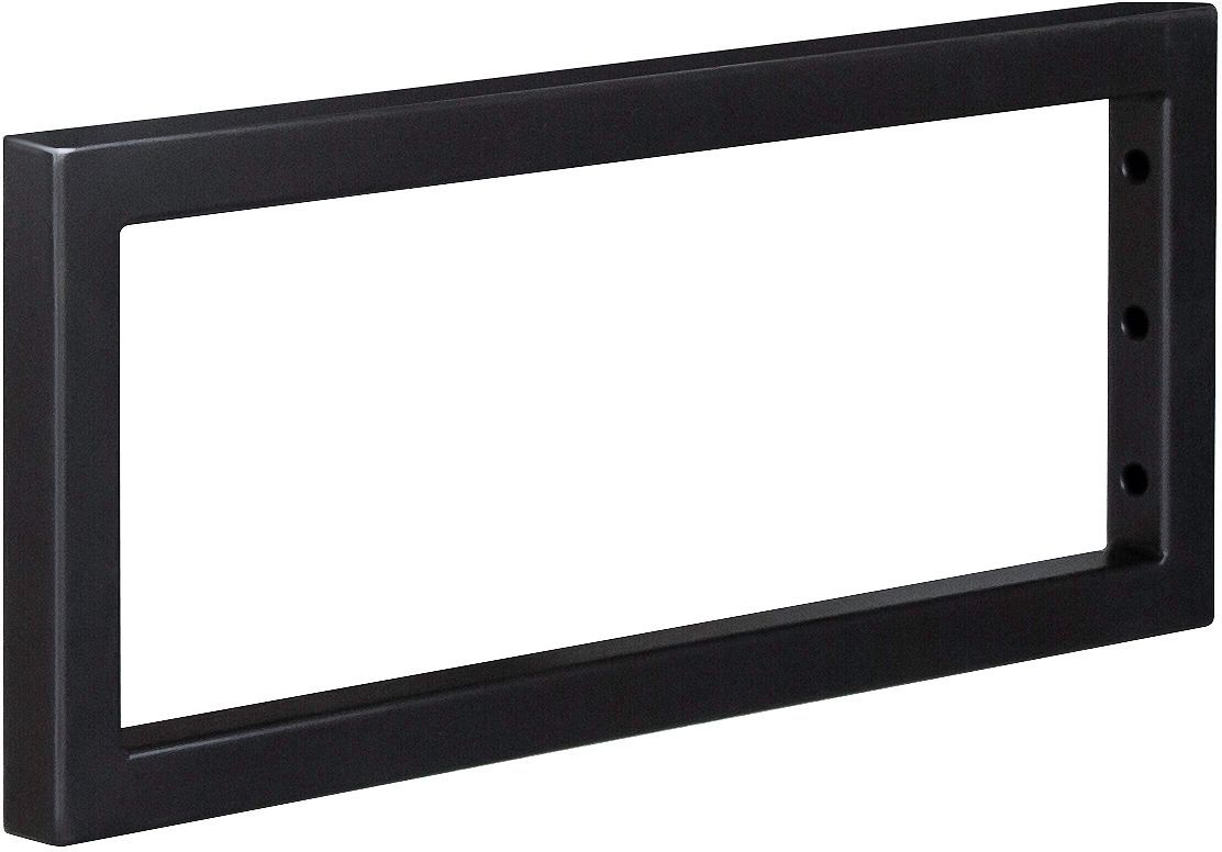 STEUNCONSOLE VOOR TABLET MOLTO MAT ZWART 20 X 48 CM + BEVESTIGINGSMATERIAAL