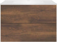 SOUS MEUBLE COFFEE 2 TIROIRS 90 CHENE DECOR ROUILLE+LAVABO BLANC MAT
