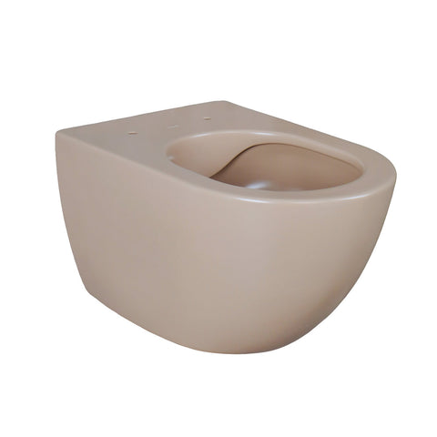 Creavit RIMOFF hang-wc mat cappuccino – modern, randloos design wc, antibacterieel & hangend uit keramiek, wc-potten — SKU MB-18894-22421, EAN 8698531154556