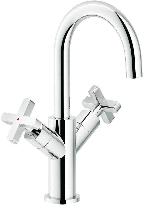 2GREEP MENGKRAAN LAVABO LIRA NOBILI SPRONG 130MM CLIC-CLAC CHROOM