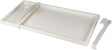 Condensopvangbak muurbeugel 94-42CM wit