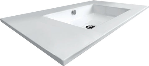 Lavabo combo/molto/puro 91X52CM porselein wit