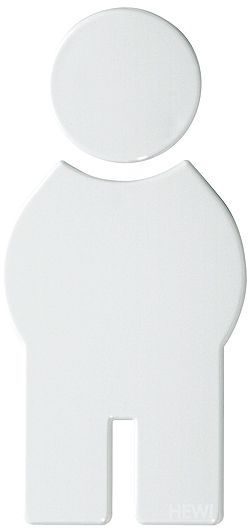 Symbool man Hewi 801 wit, sanitaire accessoires — SKU DESCO-40250