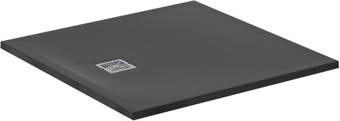 Tub ultra flat S+ IS 100-100-3 jet black, receveurs — SKU DESCO-190103