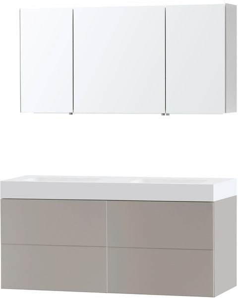 MEUBEL PURO DUO GRIJS 140 SOLID PURO SPIEGELKAST