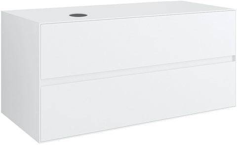 ONDERBOUW 2LADES+TABLET VOOR OPBOUWLAVABO LINKS TENSO 120CM ZONDER KRAANGAT WIT