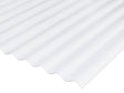 Scala plaque ondulée 32/9 122x104 cm 0,8mm pvc transparent