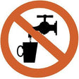 Pictogram geen drinkwater zelfklevend 50MM