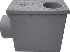 REGENAFVOER TOEZICHTP.NICOLL GRIJS ROND 80-100CM