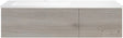 ONDERBOUW COFFEE 2 LADES 120 EIK  ZILVER+WASTAFEL LINKS KUNSTMARMER MAT WIT