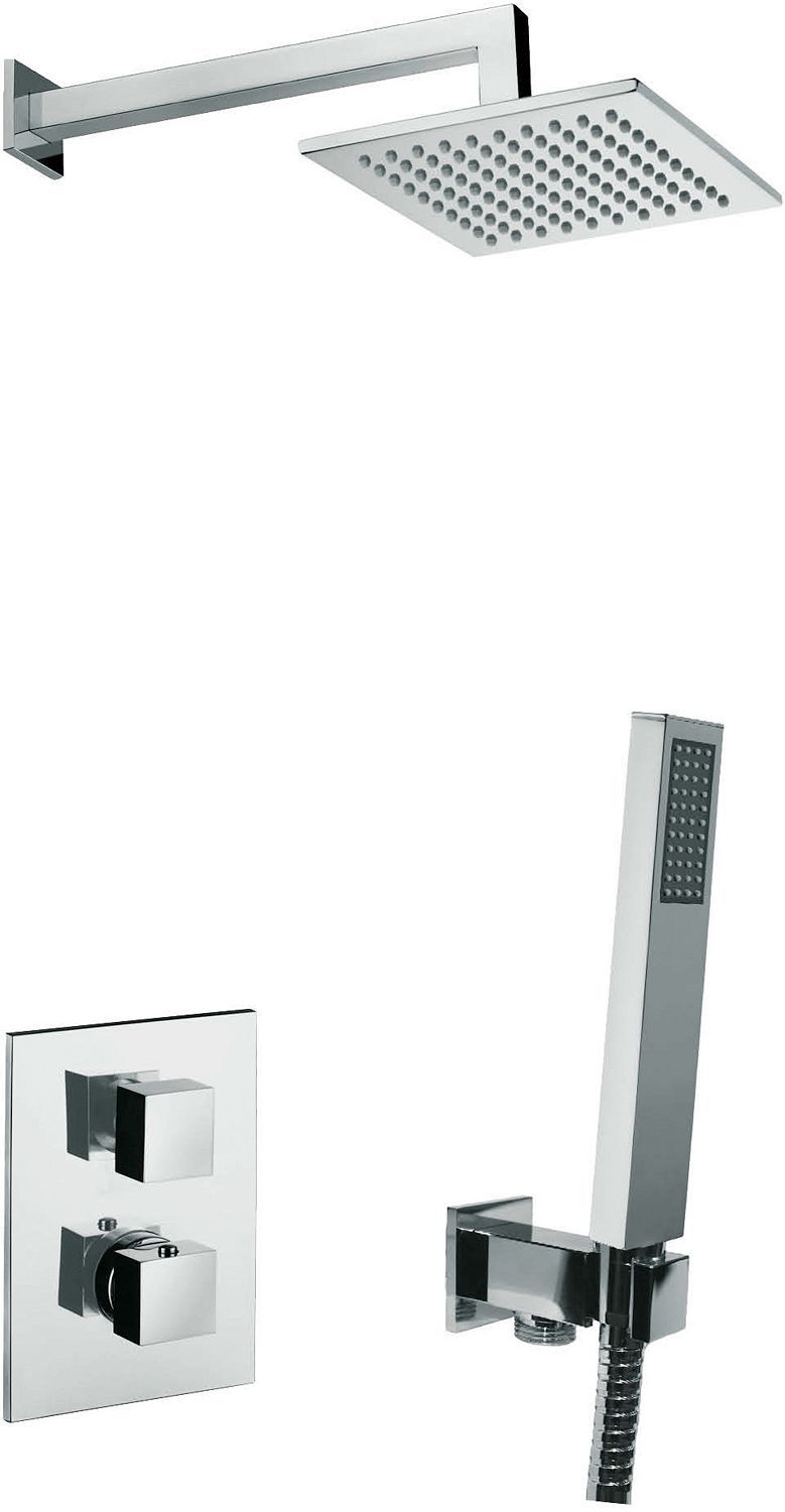 Inbouwdouchecombinatie + Regendouche + badset elle/level, kranen & mengkranen — SKU DESCO-152192