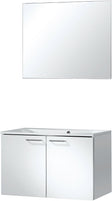 Meubel bizzy 80/80 met spiegel 80 wit